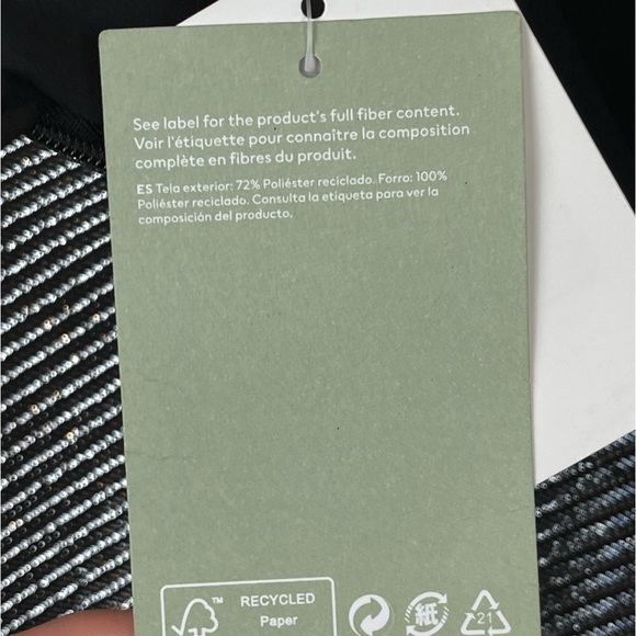 NWT H&M Conscious Silver Metallic Mini Skirt Size 14 - Picture 6 of 14